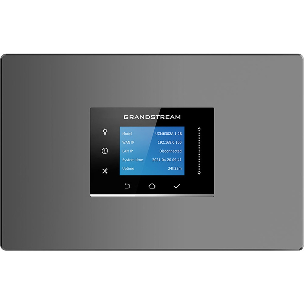 Grandstream UCM6302A IPPBX, 2 FXO, 2 FXS, 500 Users, 75 Concurrent Calls