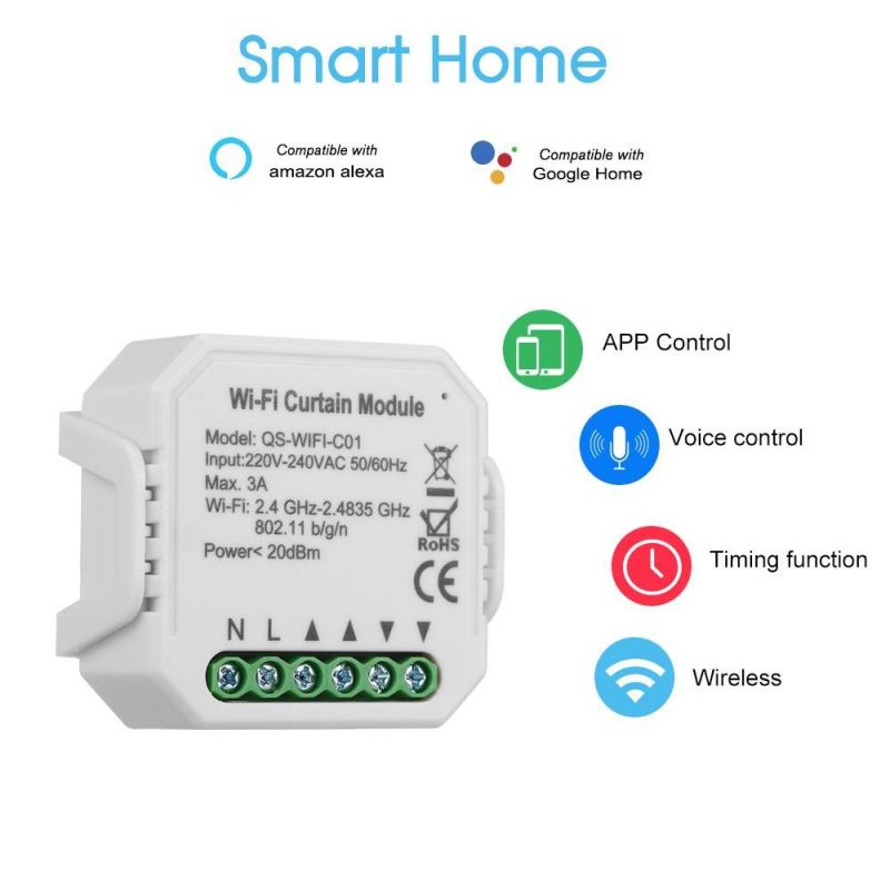 Tuya Curtain/Shutter Mini Control Switch - WiFi