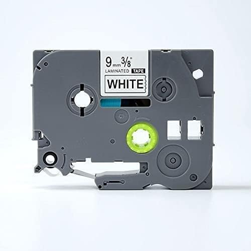 Brother Laminated 9mm Tape Cassette Black on (أبيض)