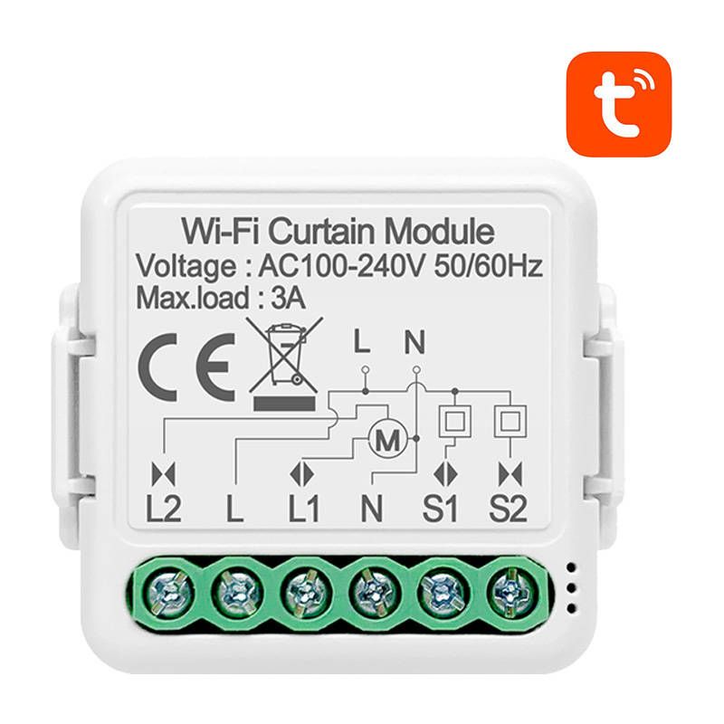 Tuya Curtain/Shutter 1 Gang Mini Control Switch - WiFi