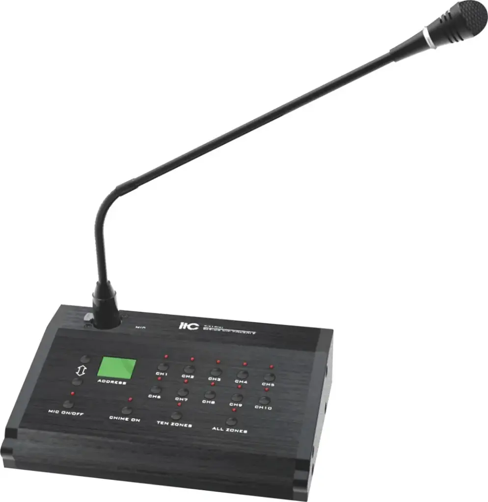  ITC - Remote Zone Paging Console with T-6600, max 16 zones