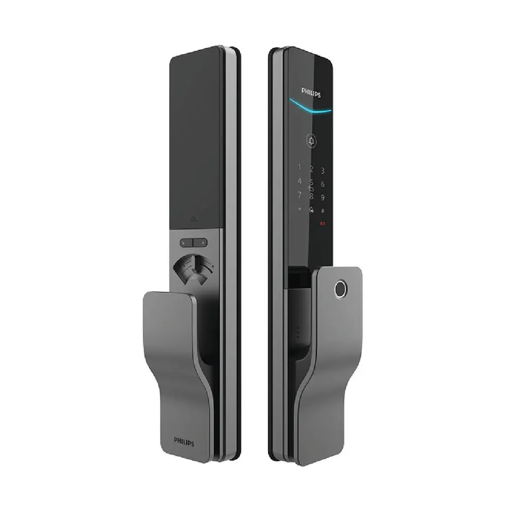 Philips - 8000 series Push-pull Smart Door Lock - Sky Gray