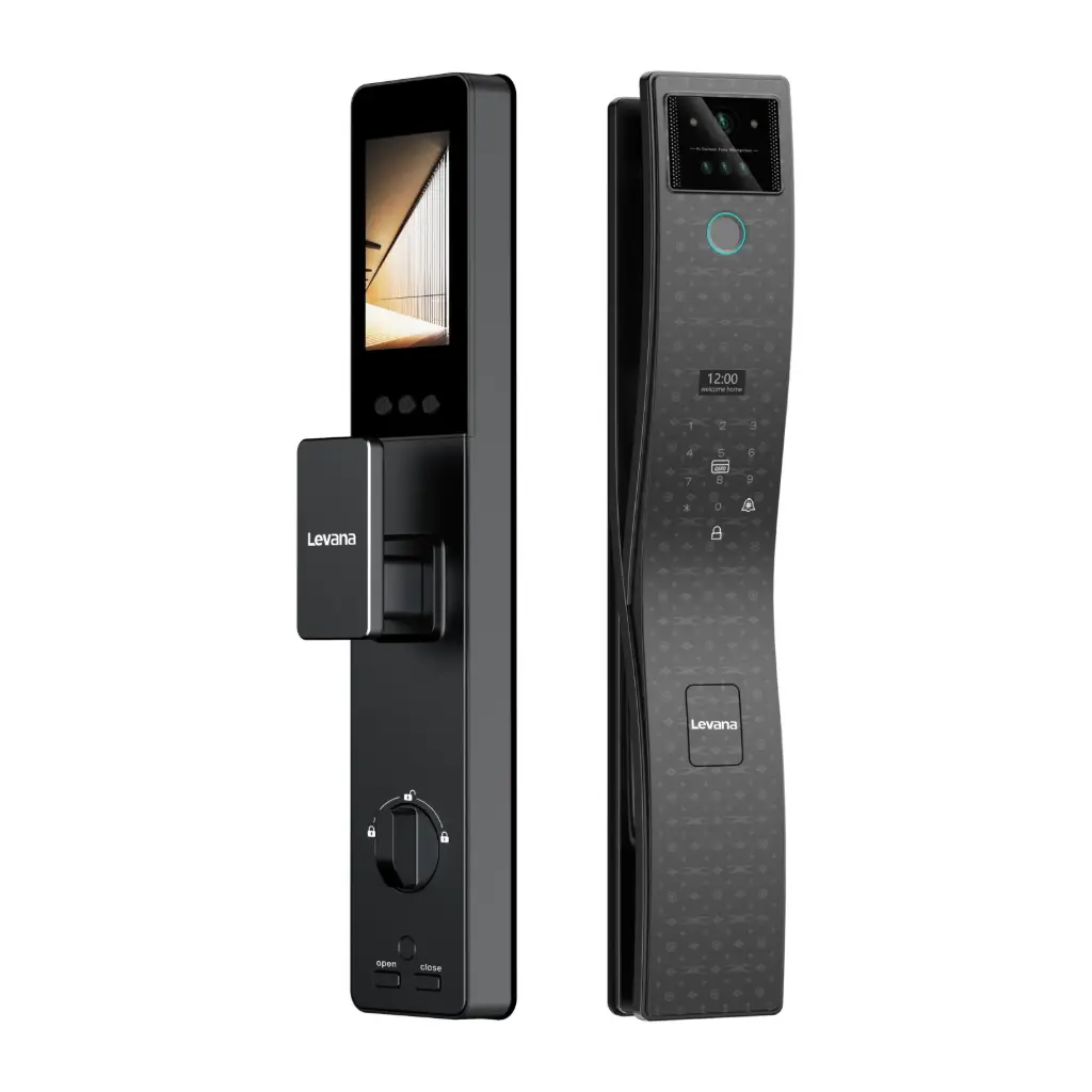 [2774-i19-cateye] Levana- Smart Lock - I9Ai - CatEye (اسود)