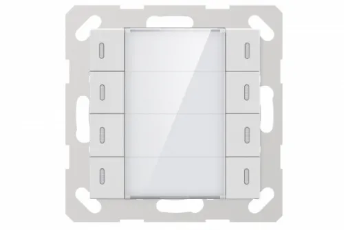 GVS KNX Push Button Sensor Plus, 4- Gang, 55mm - Shiny Finish