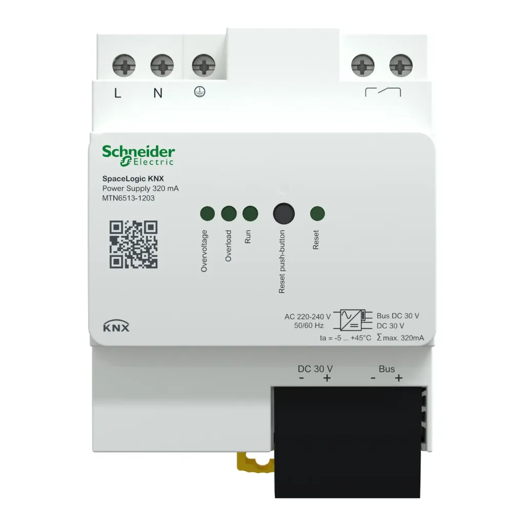 [MTN6513-1203] Schneider Power supply, Spacelogic KNX, REG-K/320 mA, white