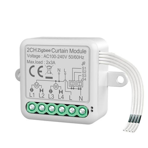 Tuya 2 Gang Shutter/Curtain Control Switch - Zigbee 