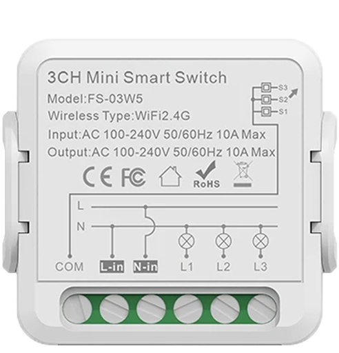 [Tuya Mini 3 Gang Zigbee] Tuya Mini 3 Gang Zigbee 
