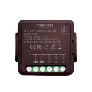 [CL-3M] CORDLESS - Intelligent Circuit Breaker 3-Way BLACK