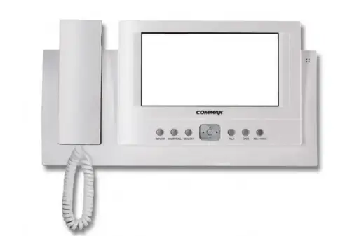 [CDV-71BQ] Commax Video Intercom Door Station Monitor 7" - Hand-Free Connectable With 4 Camera