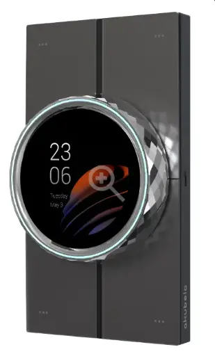 Akubela Zigbee HyPanel Lux 2.1-inch Multi-Touch Screen with 4 AG-Glass Physical Buttons and 2-Gang Switch EU